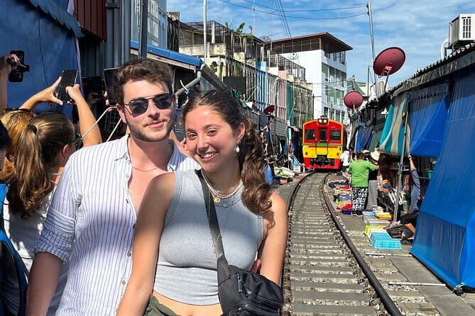 Floating and Railway Markets Private Tour - Mae Klong Railway Market and the train approach
