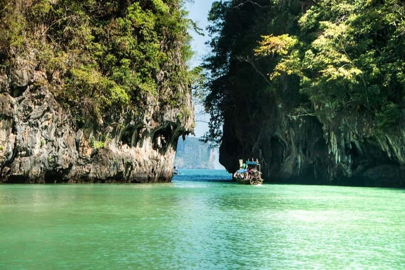 From Ao Nang Hong Island Longtail Cruise with Sunset Dinner - Hong Island: beach time, snorkeling, and the 360-degree climb