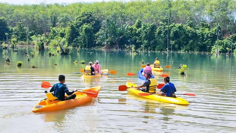 From Ao Nang: Kayaking at Klong Rud with Hotel Transfers - What the $28 price really covers