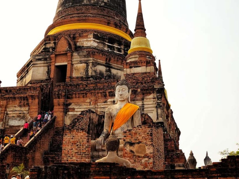 From Bangkok: Ayutthaya & Ayothaya Floating Market Day Trip - Wat Yai Chai Mongkhon and its tall chedi