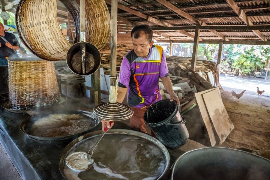 From Bangkok: Damnoen Saduak Floating Market Guided Tour - Palm sugar making at a traditional Thai house