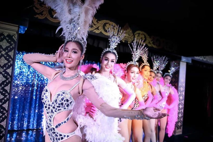 From Krabi: Blue Dragon Cabaret Ticket Dazzling Night - Arriving at Center Point Ao Nang Beach