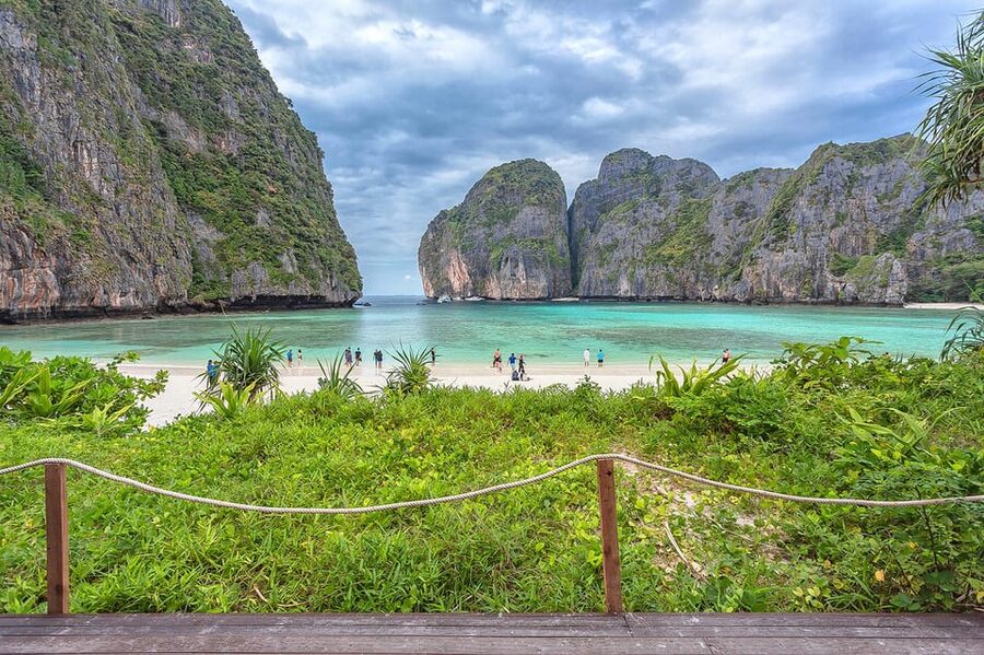 From Krabi: Maya Bay, Bamboo & Phi Phi Islands Day Tour - Viking Cave and the limestone coast