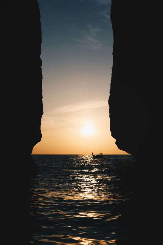 From Phi Phi: Full Day by Longtail Boat with Sunset - Shark Point adds a little adventure