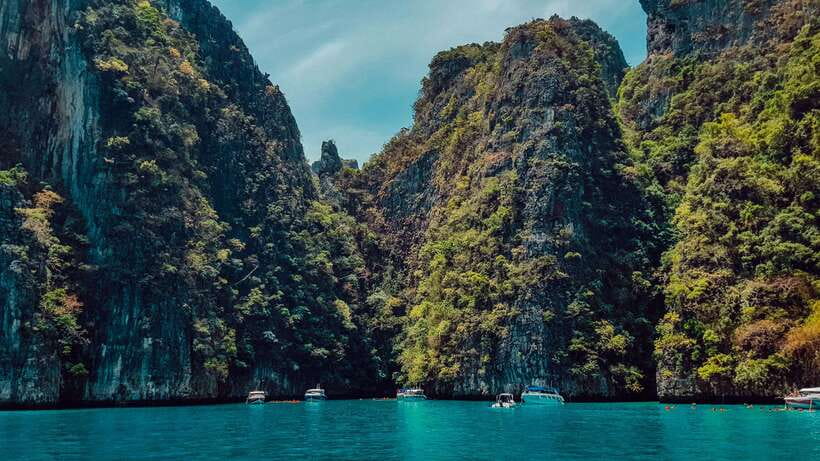 From Phi Phi: Half Day Longtail Boat Tour to Maya Bay - Viking Cave and the view from the water