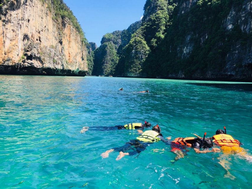 From Phi Phi: Half-Day Longtail Boat Tour with Snorkeling - Viking Cave from the water