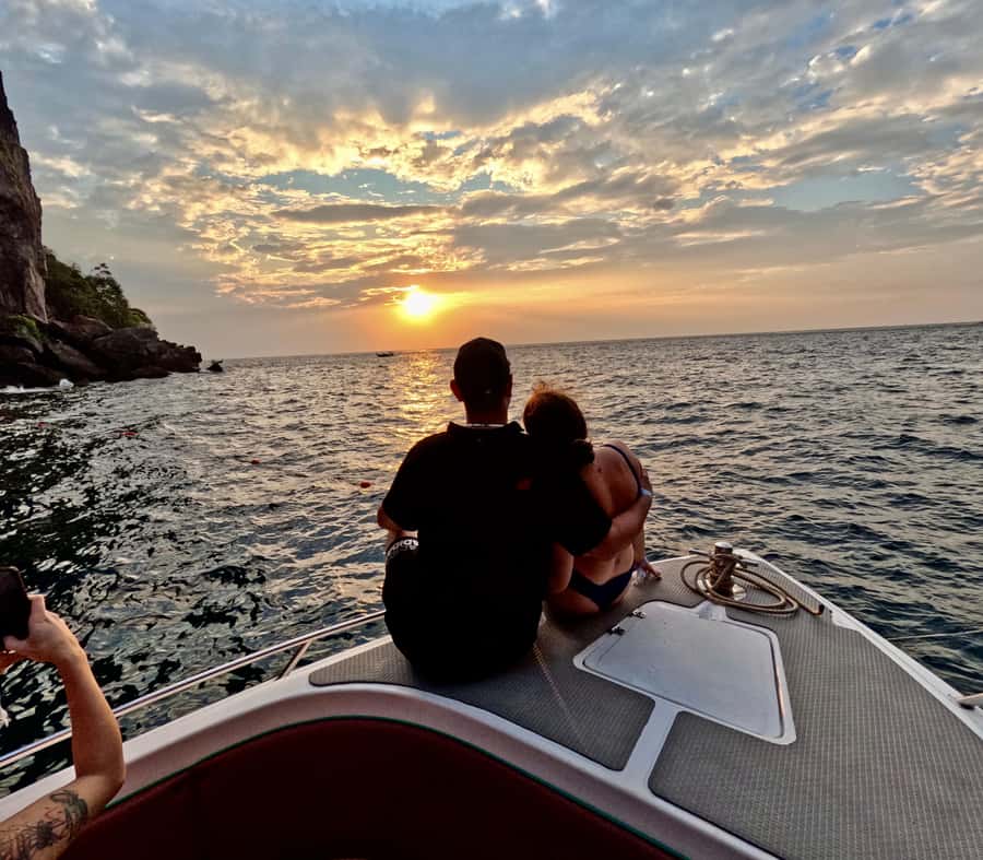 From Phi Phi Island: Maya Bay Sunset & Plankton by Speedboat - Monkey Beach and the first look at Phi Phi