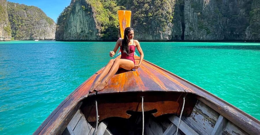 From Phi Phi : Splash & Explore – Half-Day Tour By longtail - Viking Cave adds a story to the scenery