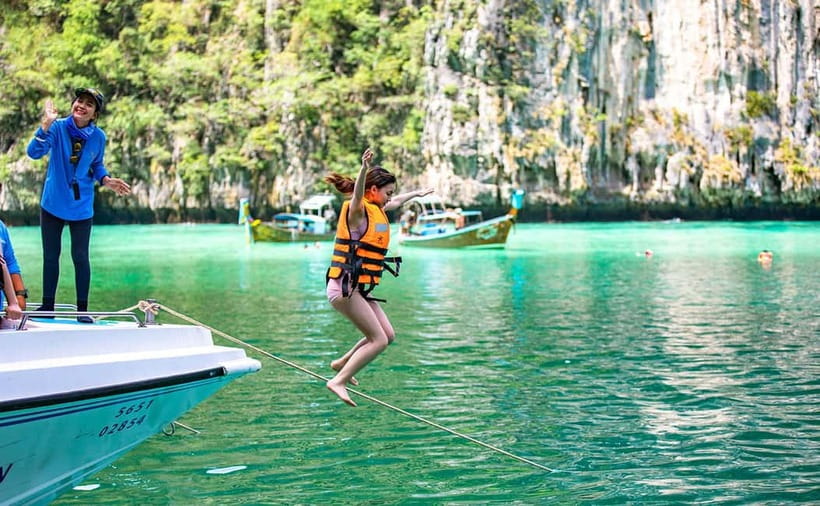 From Phi Phi: Sunset & Plankton Swim Tour By Speedboat - Shark Point brings the first serious snorkeling