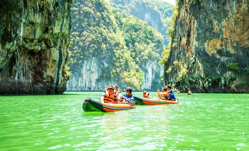 From Phuket : James Bond Island by Bigboat & Canoe Adventure - Panak Island and the first cave canoe trip