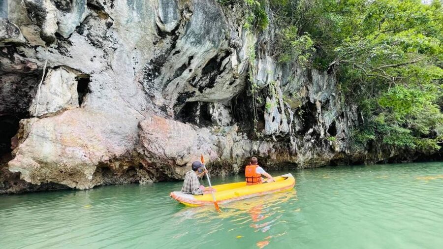 From Phuket: Phang Nga Bay and Canoeing Tour by Big Boat - Buffet lunch and a floating afternoon break