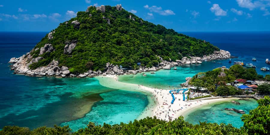 From Samui: Koh Tao and Nangyuan Snorkeling Tour Day Trip - Nangyuan brings the postcard scenery