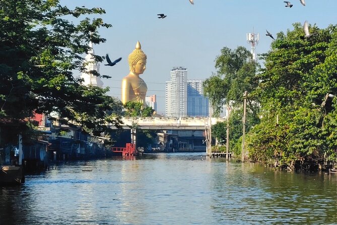 Hidden Bangkok: Local Canal & Artist Village by EV Boat - Wat Paknam and the giant Buddha