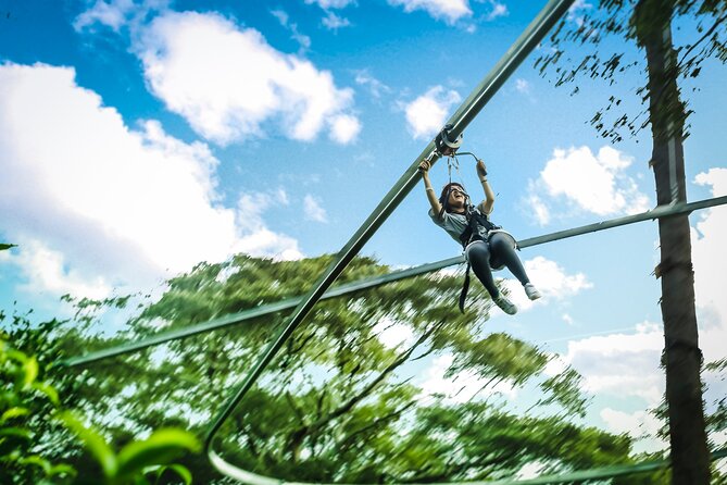 Jungle Flight Zipline Roller Coaster - A short trek before the first launch