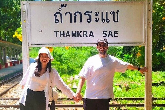 Kanchanaburi Day Trip: WWII Death Railway & Erawan Falls - The Death Railway train from Thakilen to Krasae Cave