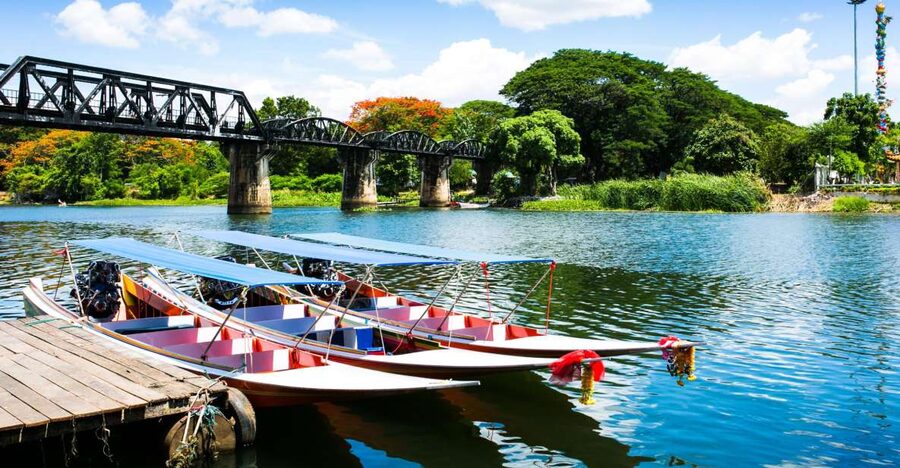 Kanchanaburi: Erawan Waterfall & Train Full-Day Tour - Erawan National Park and its seven pools