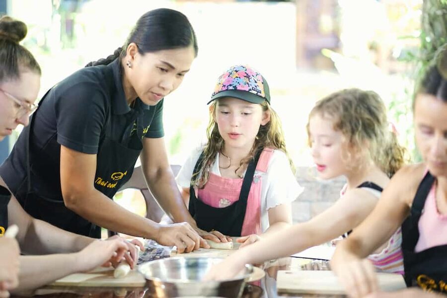 Khao Lak Pui's Authentic Thai Cooking Class - Sitting down to a Thai meal you prepared