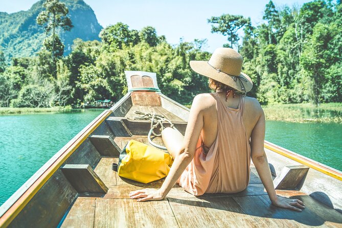 Khao Sok National Park & Samet Nangshe Private Tour from Phuket - Cheow Lan Lake by private long-tail boat
