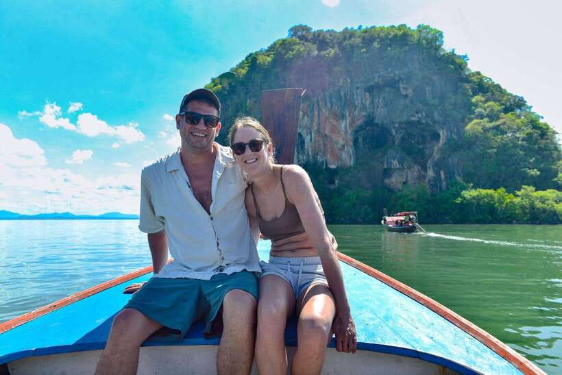 Ko Lanta: Full-Day Mangrove and Sea Cave Kayaking Experience - Crossing by longtail boat to Koh Talabeng