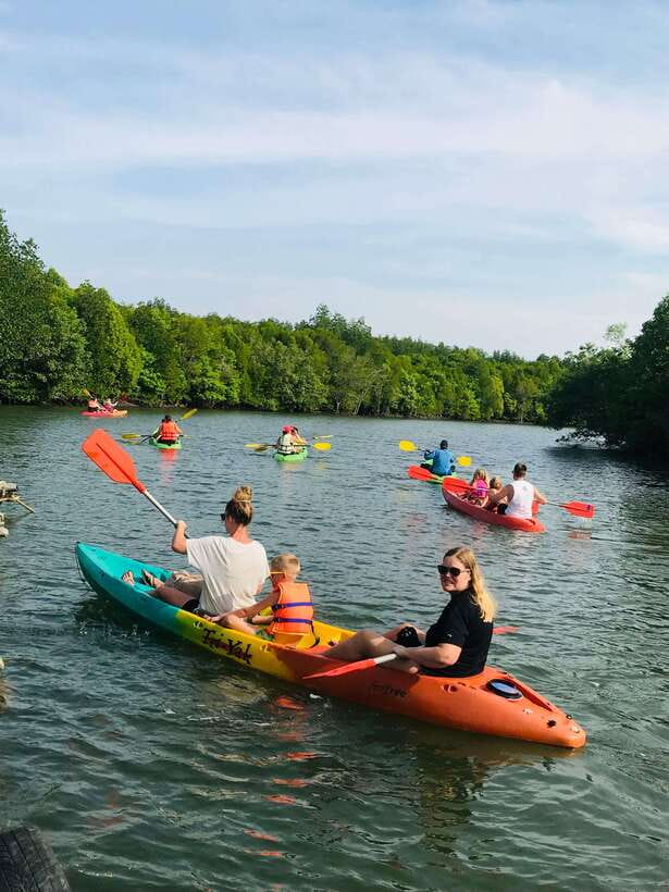 Ko Lanta: Half-Day Mangrove Kayaking Tour with Lunch - The village, fish farm, and lunch