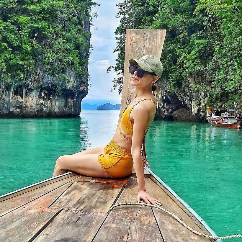 Ko Lanta: Ko Aung, Ko Phee Ghost Cave Island, Talabeng Kayak - Koh Aung offers the first open-sea views