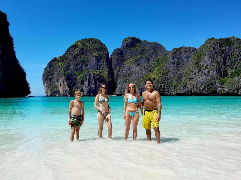 Koh Lanta: Phi Phi Islands Tour w/ Maya Bay, Snorkel & Lunch - Monkey Bay and Loh Samah Bay from the boat