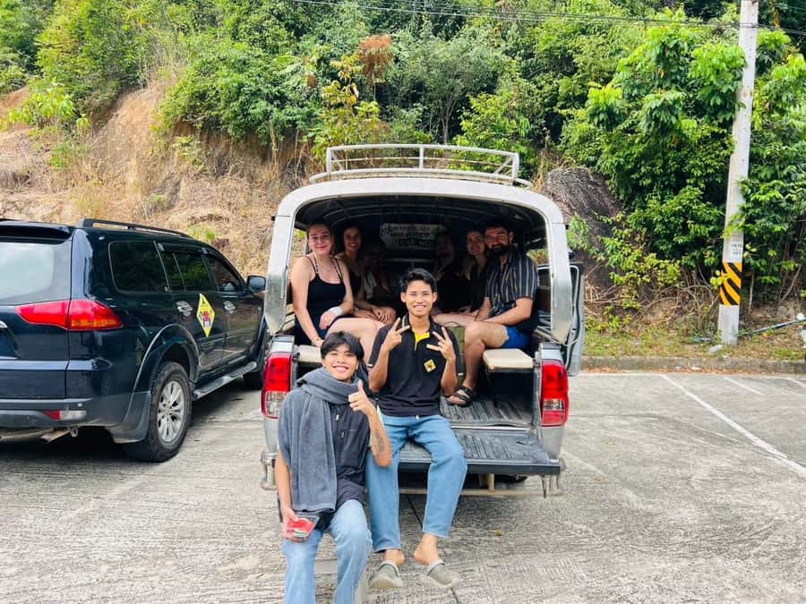 Koh Phangan Shared Road Trip by Mingalaba road trip - Lunch, fruit, and the cost of a seven-hour day