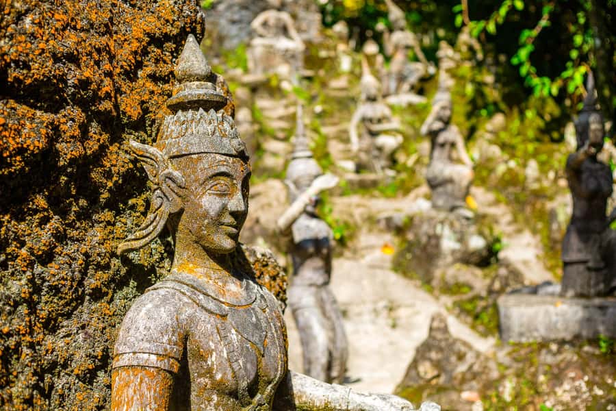 Koh Samui: Elephant Sanctuary and Jungle Tour with Lunch - Secret Buddha Garden and its stone figures
