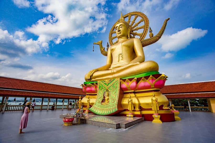 Koh Samui: Half Day Around Island Tour with Transfers - Big Buddha and Wat Phra Yai on Koh Fann