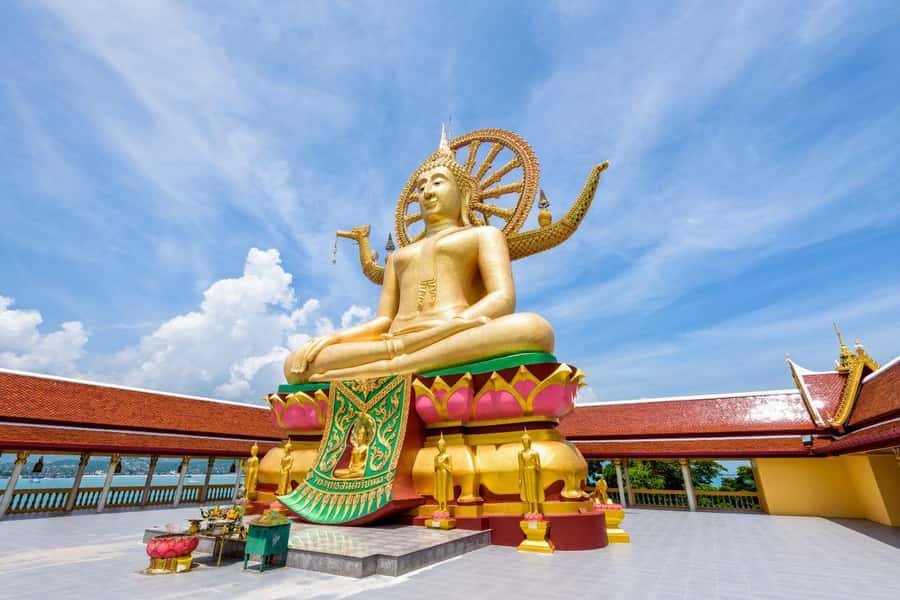 Koh Samui: Half-Day Highlights Tour with Hotel Transfers - Big Buddha and Wat Plai Laem: two temples, two moods