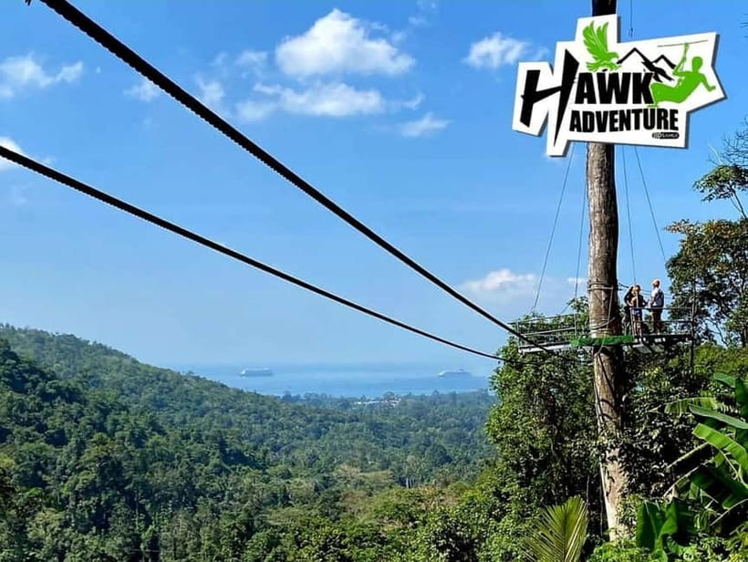 Koh Samui: Zipline Adventure with Hotel Transfer - The sky walkway and staircase corridor