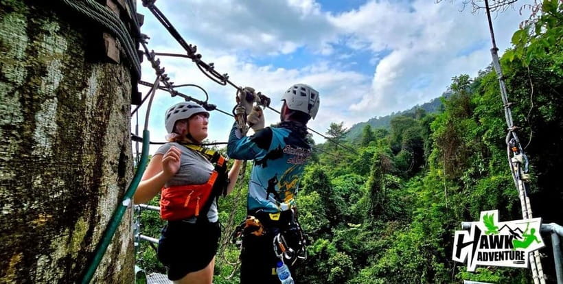 Koh Samui: Zipline Adventure with Hotel Transfer - Water, fruit, and the small comforts