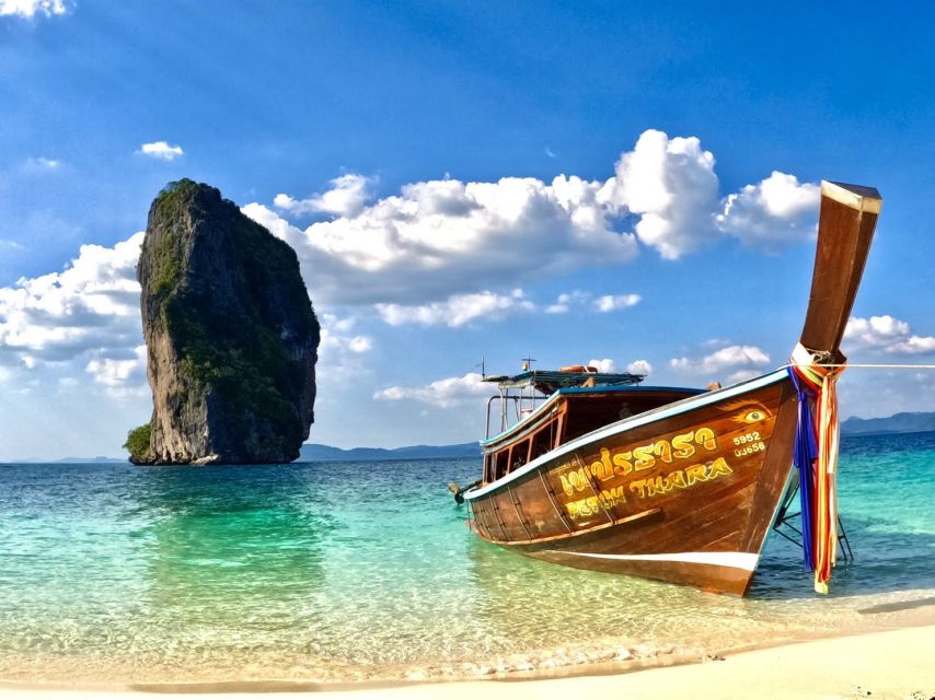 Krabi: 4 Islands Tour by Longtail Boat & Thai Buffet Lunch - Walking the sandbar at Tub, Mor, and Chicken