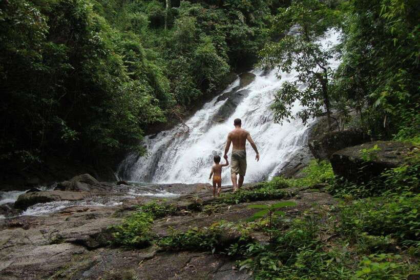Krabi: 5km Rafting and Waterfall Tour - The waterfall stop and forest swimming