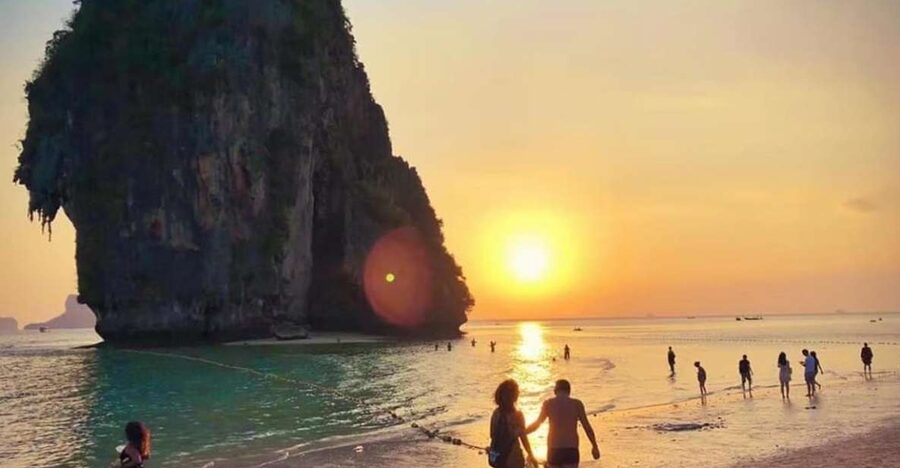 Krabi: 7 Islands Sunset Hopping Cruise with BBQ & Plankton - Noon pickup and a quick run to the pier