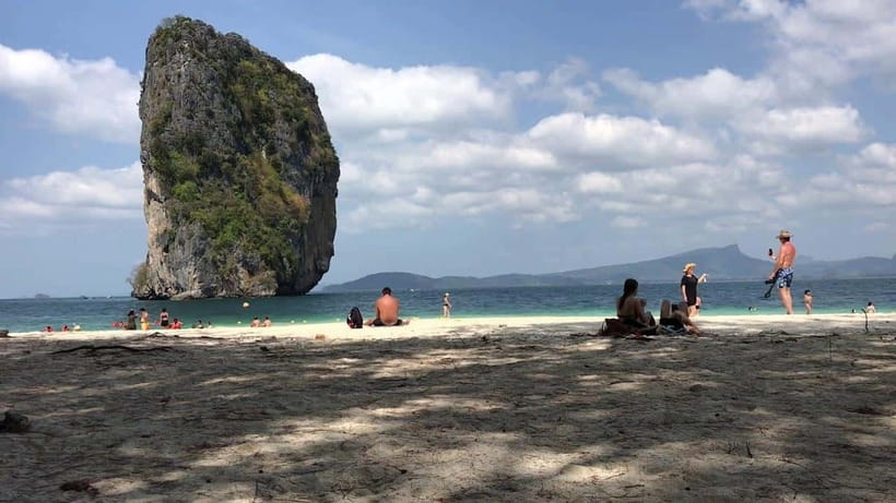 Krabi: 7 Islands Sunset Tour & BBQ & Bioluminescent Plankton - Koh Poda supplies the white beach and sunset meal