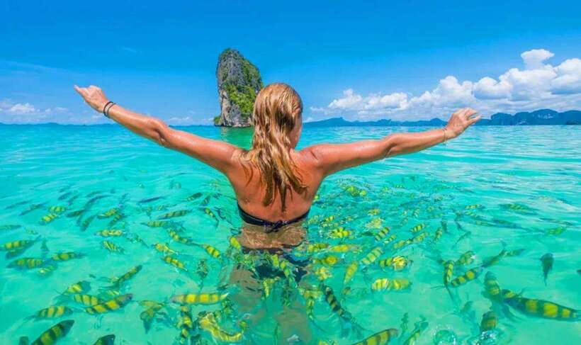 Krabi: 7 Islands Sunset Tour with Plankton Swim and BBQ - Tup Island and the sandbank walk