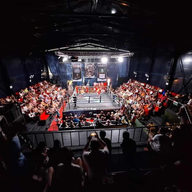Krabi: Ao Nang Landmark Stadium Muay Thai - Ao Nang Landmark Stadium after dark