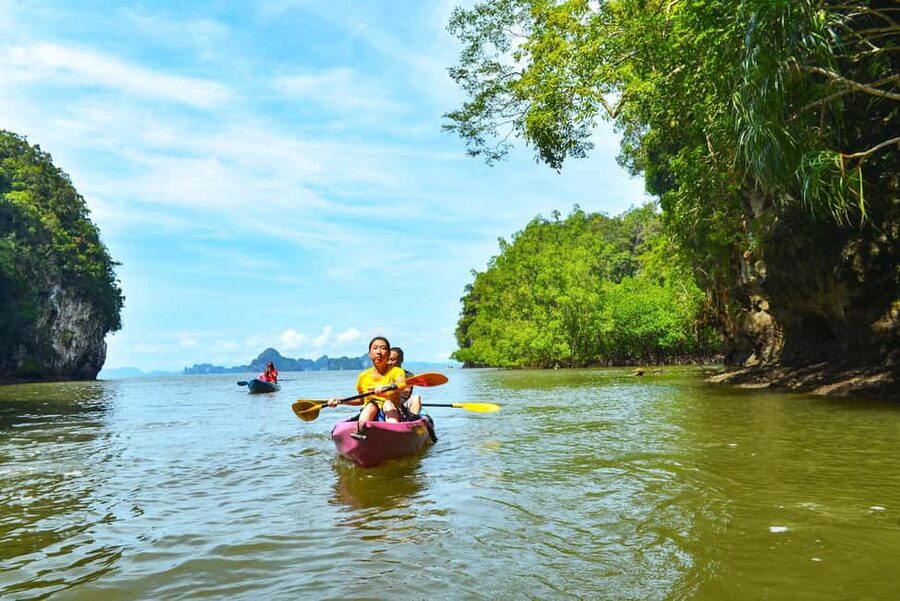 Krabi: Ao Thalane Mangrove Kayaking with Extras - Through the mangroves and limestone canyons