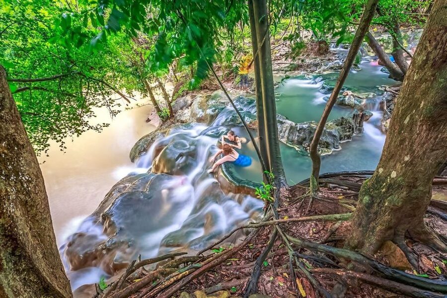 Krabi: Emerald Pool and Hot Springs Waterfall Half-Day Trip - Swimming at the Emerald Pool