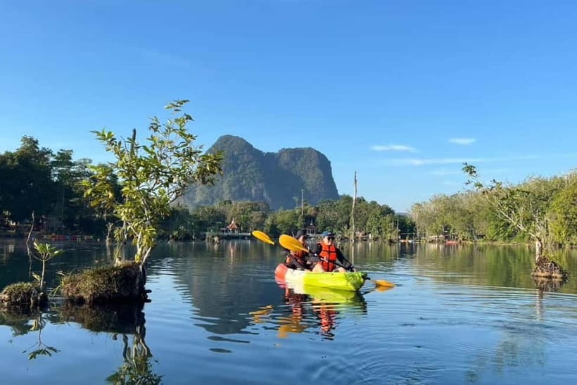 Krabi: Emerald Pool, Hot Springs, and Kayaking Tour - The Emerald Pool: turquoise water after a forest walk