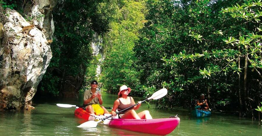 Krabi: Guided Kayaking Tour at Ao Thalane - Key points at a glance