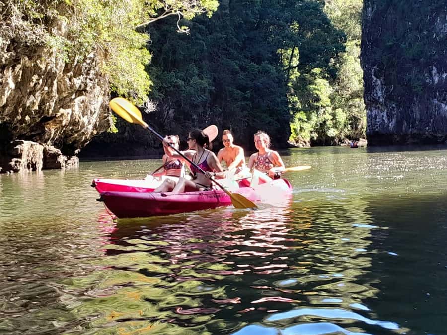 Krabi: Half-Day Kayak Adventure at Ao Thalane - Getting ready at the kayak meeting point