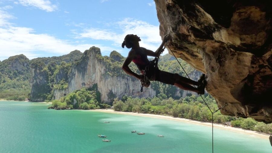 Krabi: Half-Day Rock Climbing at Railay Beach - Getting fitted with climbing gear