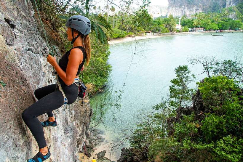 Krabi: Half-Day Rock Climbing Introduction at Railay Beach - Getting fitted with gear and learning the basics