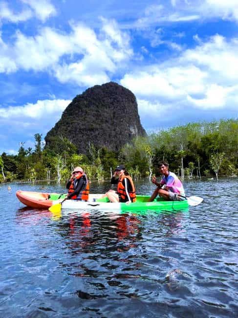 Krabi: Hidden Mirror Lake Kayak, Swim & Easy Nature Activity - Kayaking on calm water for beginners
