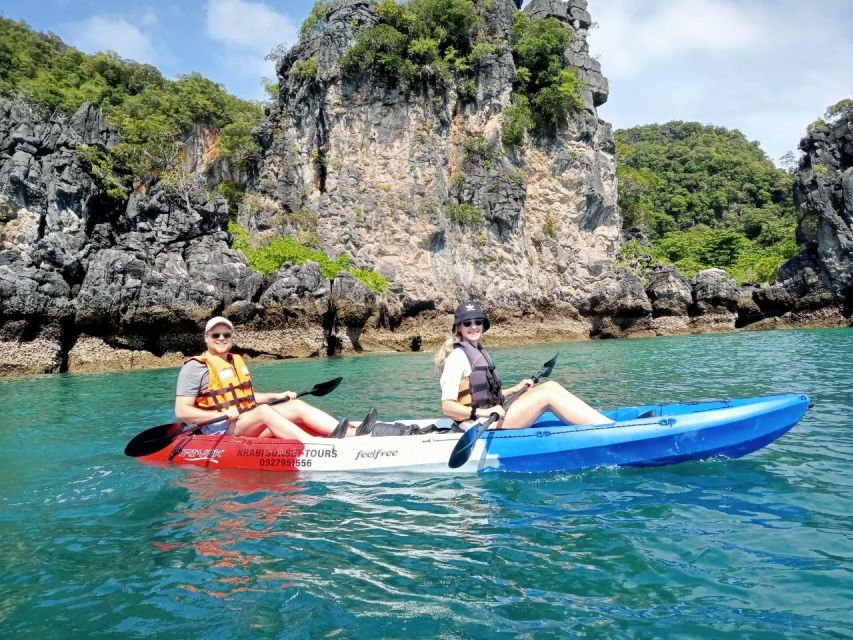 Krabi: Hong Island Tour by Longtail Boat with Kayak Option - Kayaking around Hong Island