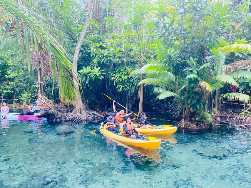 Krabi kayaking and swimming clongrood Tour - Getting set up at the forest launch point