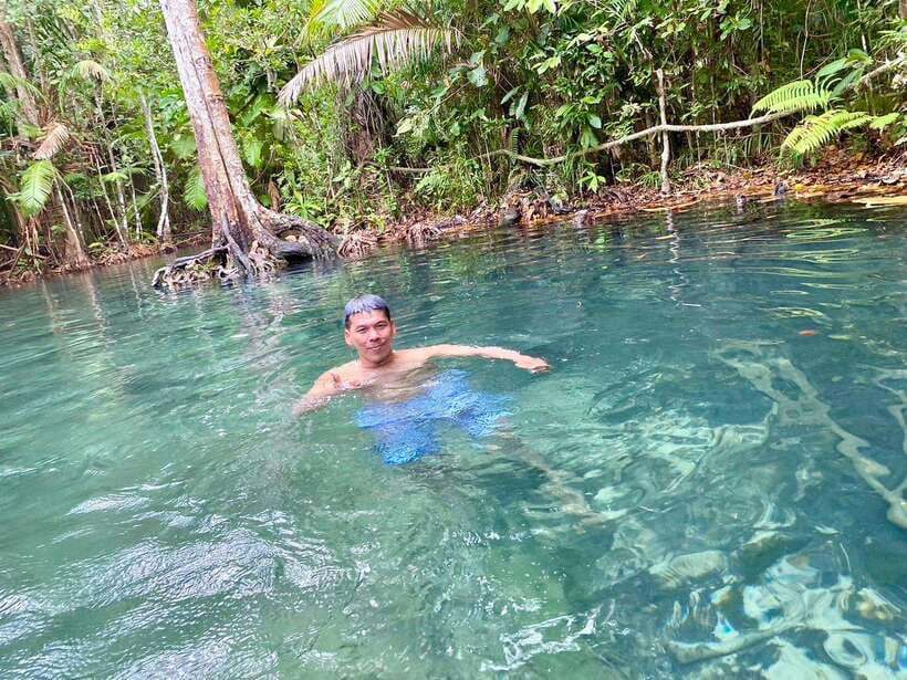 Krabi: Klong Root (Crystal lake) Kayaking tour - The swimming ponds are the real reward