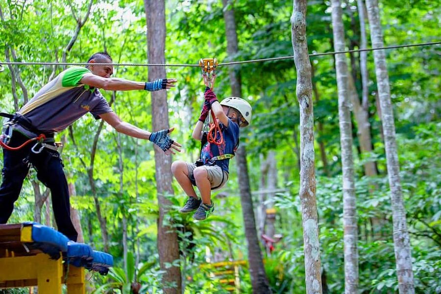 Krabi: Ultimate Zipline Games Challenge - Program B at 7 meters: more action, still a short session